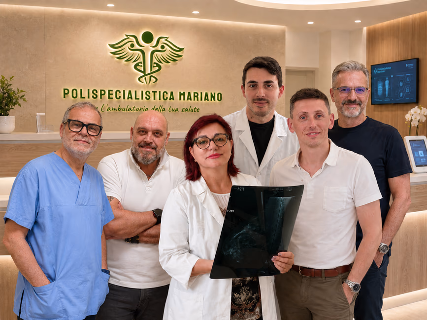 Il team della Polispecialistica Mariano di Dalmine